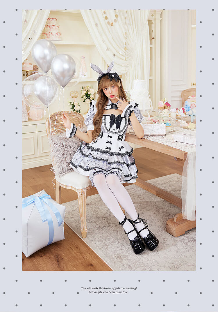 【予約-9月上旬頃より順次発送予定】ティーカップドールバニー《ハロウィンコスプレ7点セット》【Malymoon/マリームーン】【CS26085】