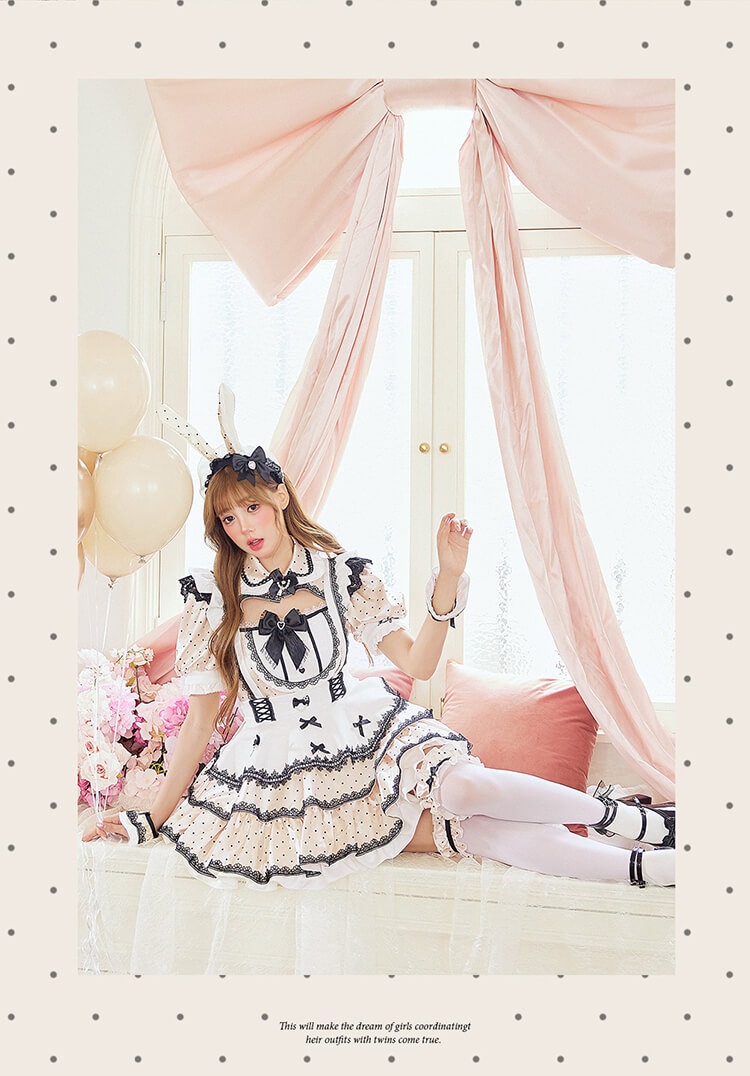 【予約-9月上旬頃より順次発送予定】ティーカップドールバニー《ハロウィンコスプレ7点セット》【Malymoon/マリームーン】【CS26085】