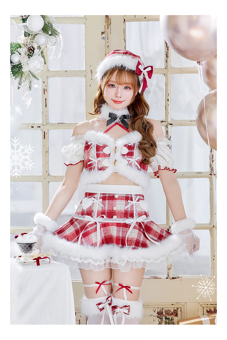 【予約-11月下旬頃より順次発送予定】ポムベリードールサンタドレス《クリスマスコスプレ7-8点セット》【CS25077-2】【CS25078-2】