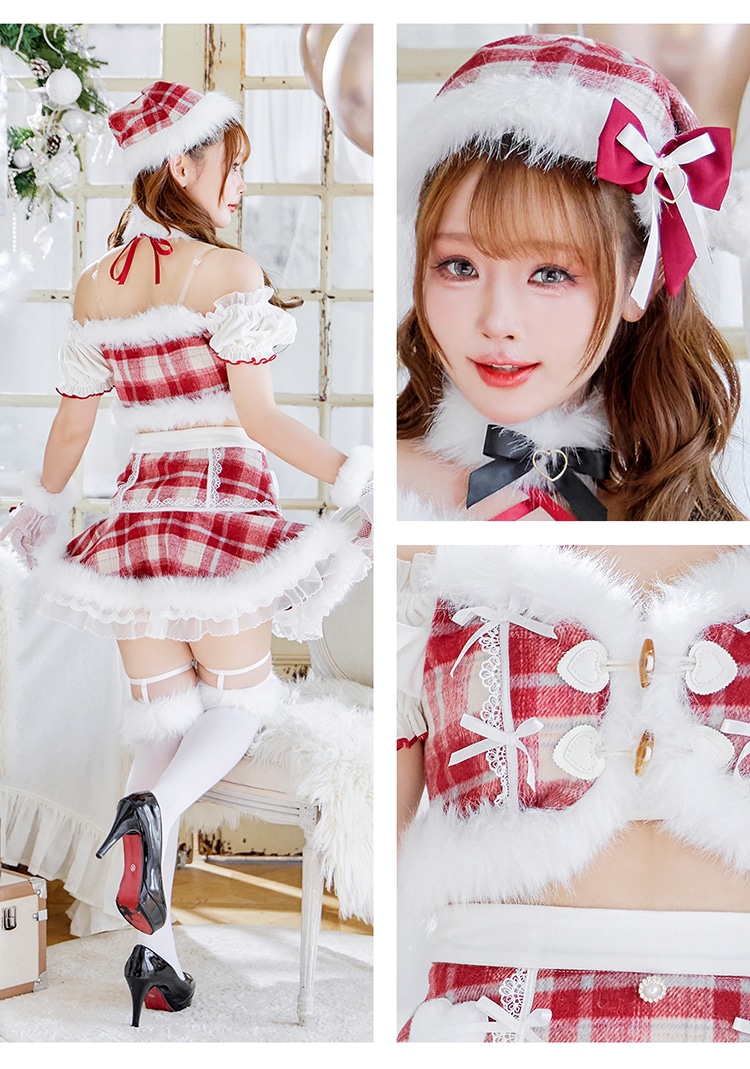 【予約-11月下旬頃より順次発送予定】ポムベリードールサンタドレス《クリスマスコスプレ7-8点セット》【CS25077-2】【CS25078-2】