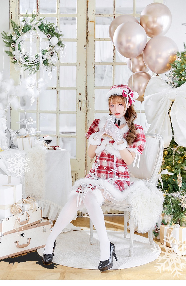 【予約-11月下旬頃より順次発送予定】ポムベリードールサンタドレス《クリスマスコスプレ7-8点セット》【CS25077-2】【CS25078-2】