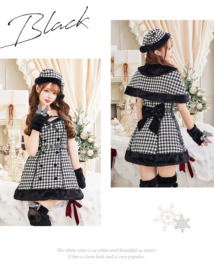 【即日発送】ココ・ピエドプールケープサンタ《クリスマスコスプレ9点セット》【Malymoon/マリームーン】【CS25071-2】