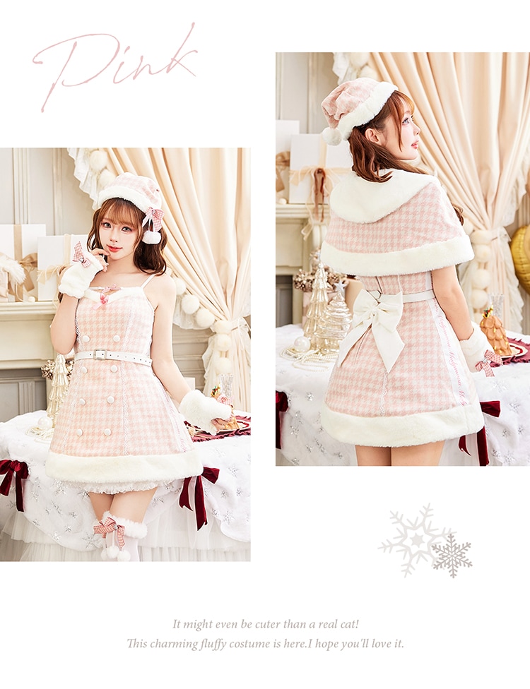 【即日発送】ココ・ピエドプールケープサンタ《クリスマスコスプレ9点セット》【Malymoon/マリームーン】【CS25071-2】