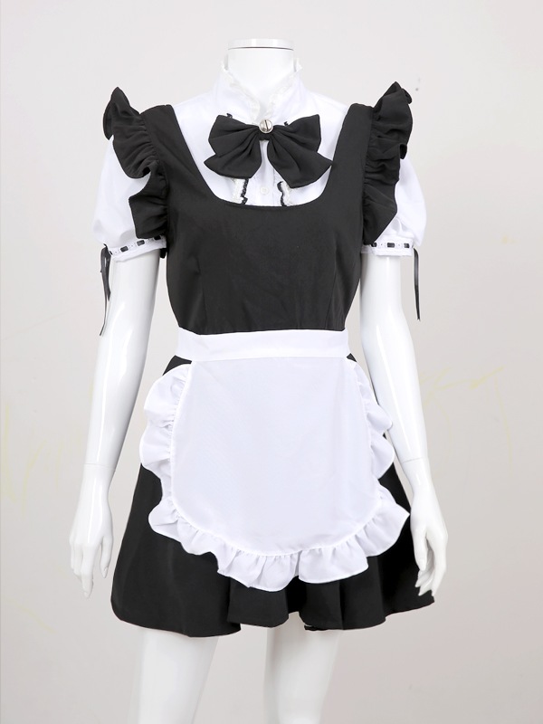 【レビュー投稿で白ニーハイプレゼント】【odr】完全受注オーダー高級メイド服《かわいいコスプレ5点セット》【Malymoon/マリームーン】【odr8118】