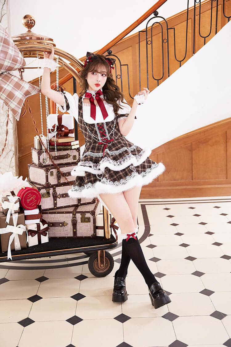 【予約-5月中旬頃より順次発送予定】ミューカラードーリーチョコキャットコスチューム《オリジナルコスプレ11点セット》【Malymoon/マリームーン】【CS26022】