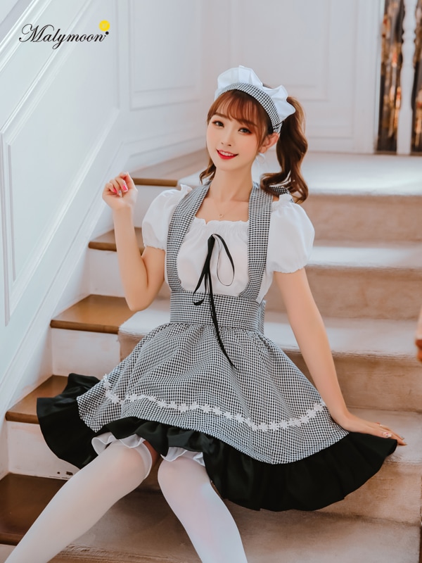 【レビュー投稿で白ニーハイプレゼント】【odr】完全受注オーダー高級メイド服《かわいいコスプレ3点セット》【odr8119】