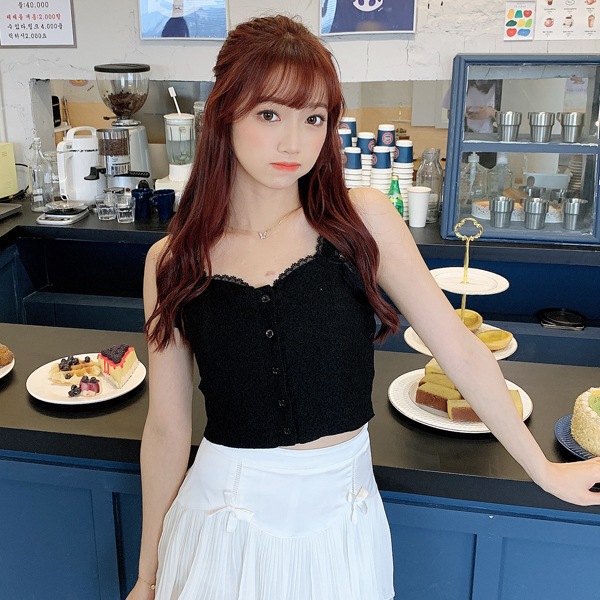 【ネコポス送料220円】【即日発送】フラワーレースブラトップ2カラー《おしゃれインナー》【Malymoon/マリームーン】【n057】