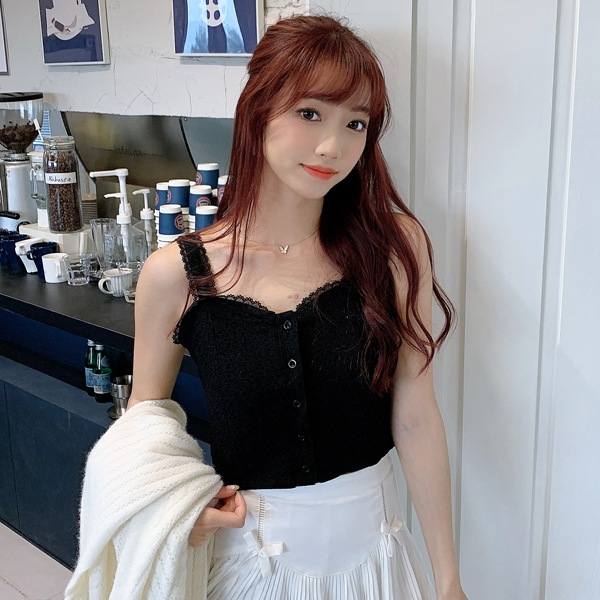 【ネコポス送料220円】【即日発送】フラワーレースブラトップ2カラー《おしゃれインナー》【Malymoon/マリームーン】【n057】