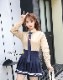 【odr】JK制服/ブレザー女子高生（ベージュ）《ハロウィンコスプレ4点セット》【Malymoon/マリームーン】【odr6770】|女子高生・制服(school-uniform)|全てのコスチューム