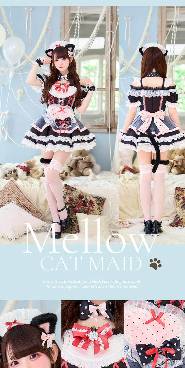 Malymoon マリームーン　ドット　キャット 予約-10月20日頃より順次発送予定】【沖縄コレクション着用】ドット