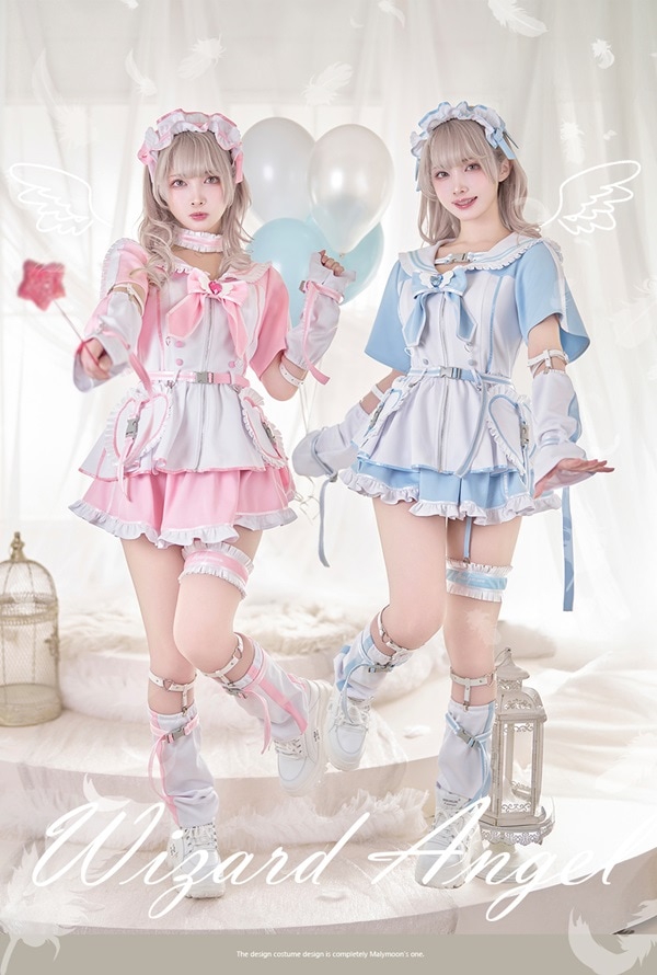 【即日発送】..天使界隈..魔法少女ドリーミーセーラー《ハロウィンコスプレ11点セット》【Malymoon/マリームーン】【9917】