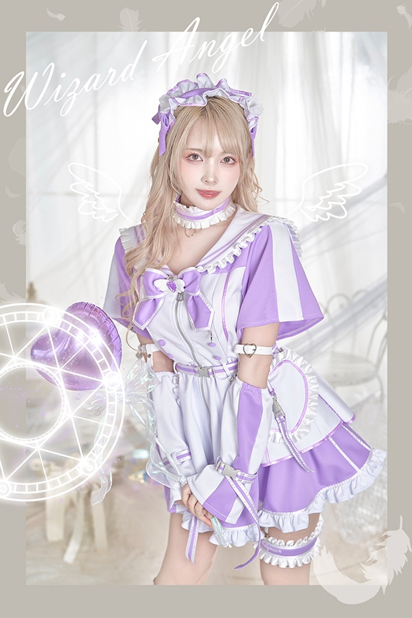 【即日発送】..天使界隈..魔法少女ドリーミーセーラー《ハロウィンコスプレ11点セット》【Malymoon/マリームーン】【9917】