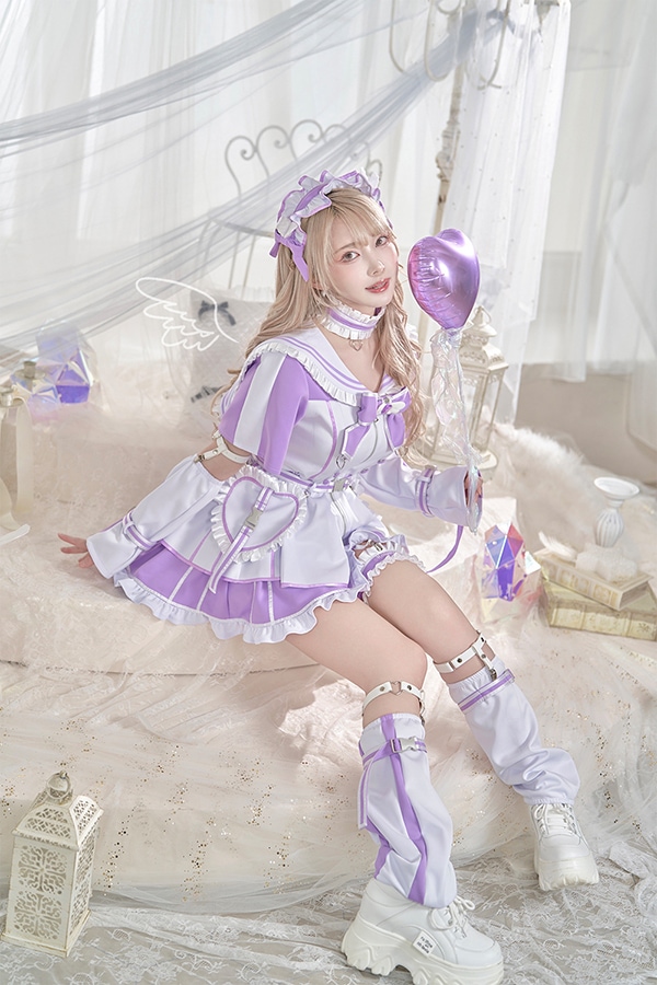 【即日発送】..天使界隈..魔法少女ドリーミーセーラー《ハロウィンコスプレ11点セット》【Malymoon/マリームーン】【9917】