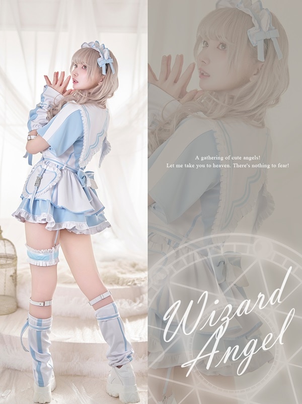 【即日発送】..天使界隈..魔法少女ドリーミーセーラー《ハロウィンコスプレ11点セット》【Malymoon/マリームーン】【9917】