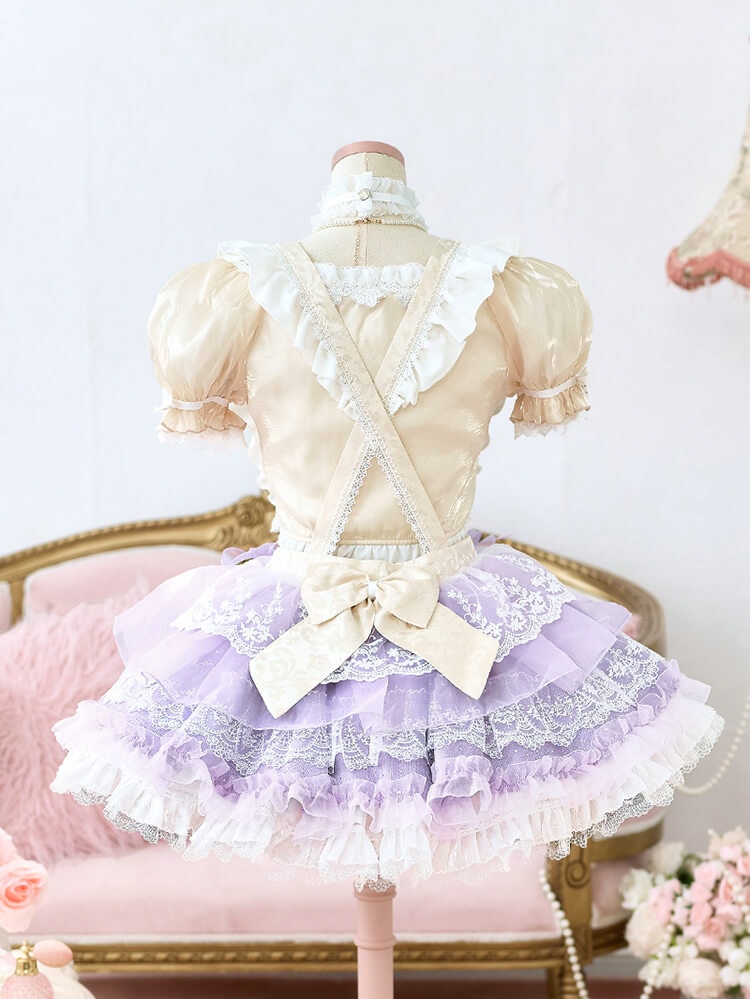 【即日発送】【iLiFE!真守みゅう着用】ピュアリィトーンリュバンメイド《ハロウィンコスプレ14点セット》【Malymoon/マリームーン】【CS26062-3】