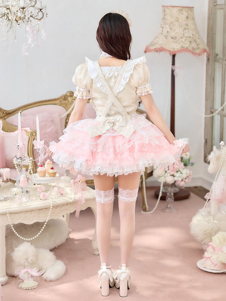 【即日発送】【iLiFE!真守みゅう着用】ピュアリィトーンリュバンメイド《ハロウィンコスプレ14点セット》【Malymoon/マリームーン】【CS26062-3】