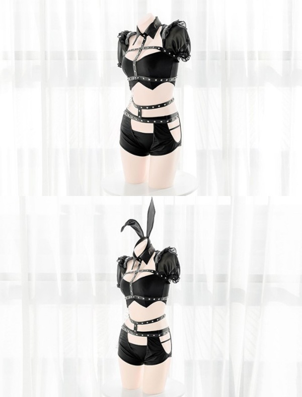 【odr】ハーネスバニーガール《かわいいコスプレ5点セット》【SEVENTY-THREE】【odr2838】