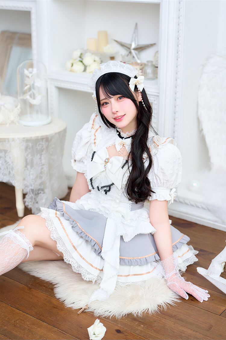 【一部予約】【Mumei着用】-魔法少女-ダマスクローズマジカルプリンセス《ハロウィンコスプレ7点セット》【Malymoon/マリームーン】【CS25102】