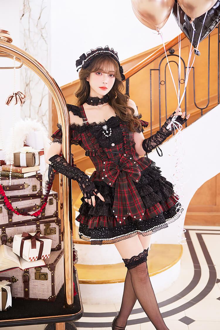 【予約-5月中旬頃より順次発送予定】スタッズオンゴシックドールコスチューム《オリジナルコスプレ7点セット》【Malymoon/マリームーン】【CS26026】