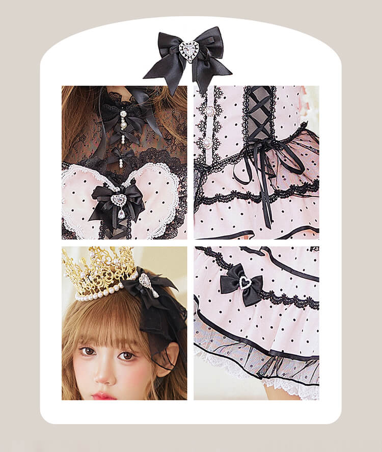 【予約】【沖縄コレクション着用】ローゼンドットプリンセスドレス《ハロウィンコスプレ12-13点セット》【Malymoon/マリームーン】【CS26087】【CS26104】