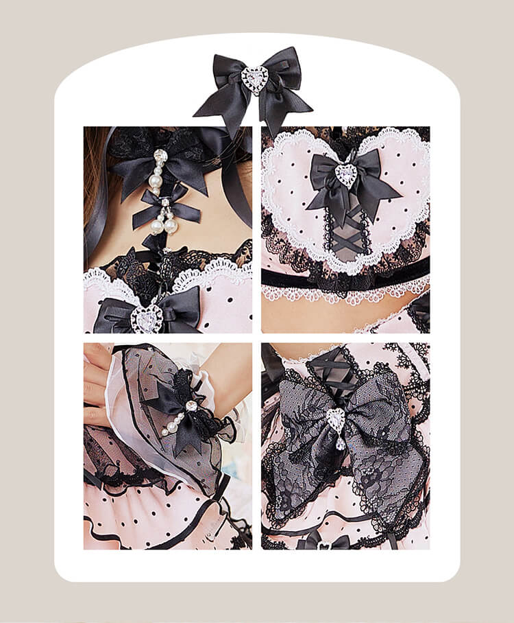 【予約】【沖縄コレクション着用】ローゼンドットプリンセスドレス《ハロウィンコスプレ12-13点セット》【Malymoon/マリームーン】【CS26087】【CS26104】