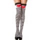 【即日発送】白黒ボーダーニーハイソックス≪MUSIC LEGS/ミュージックレッグス≫【4730】|ストッキング(stockings)|コスプレ小物