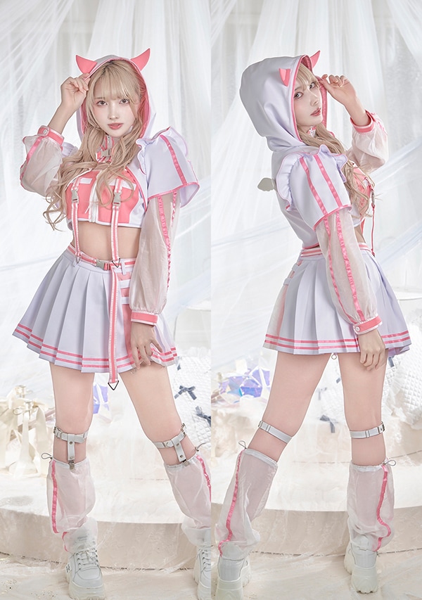 クイーンズゲイト 運命の子ディズィー ピンク コスプレ衣装