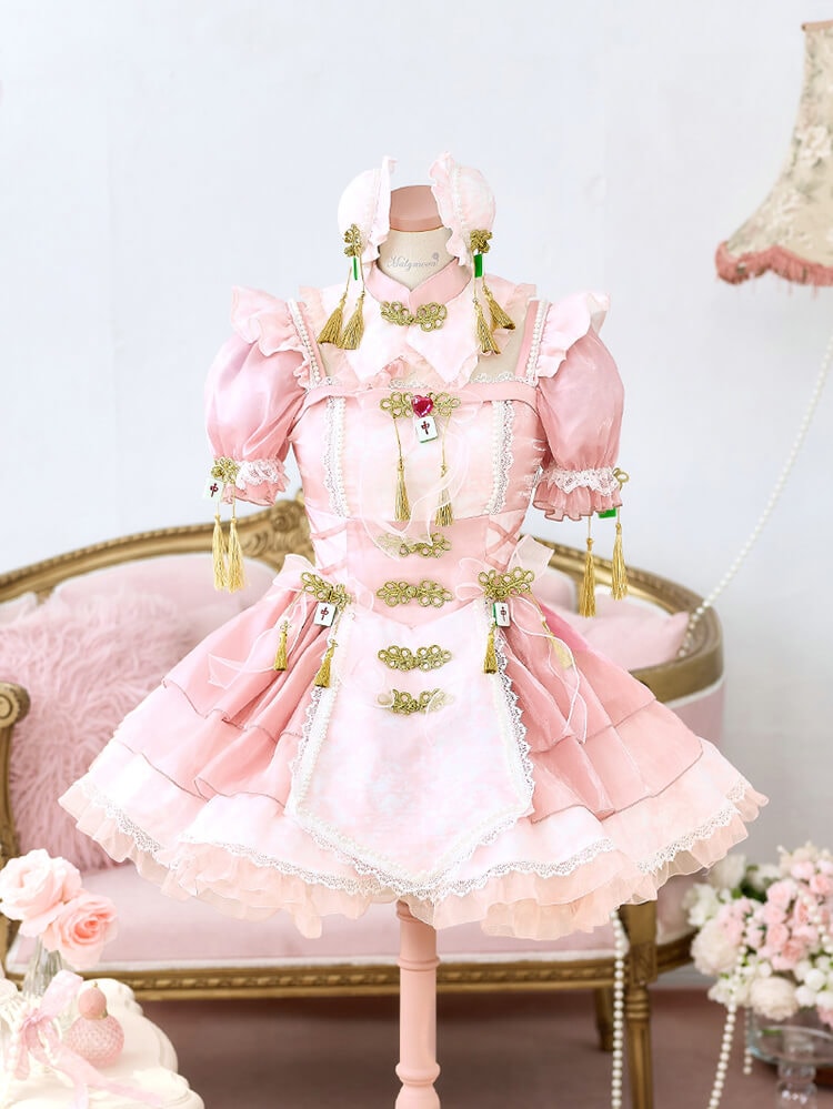 予約】【iLiFE!真守みゅう着用】-魔法少女-ミルキームーン麻雀チャイナ