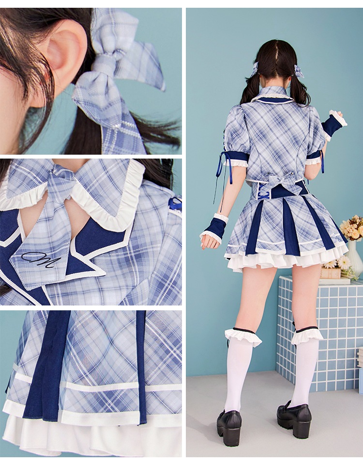 【即日発送】キャンディチェックアイドルブレザー《ハロウィンコスプレ8点セット》【Malymoon/マリームーン】【CS25115】