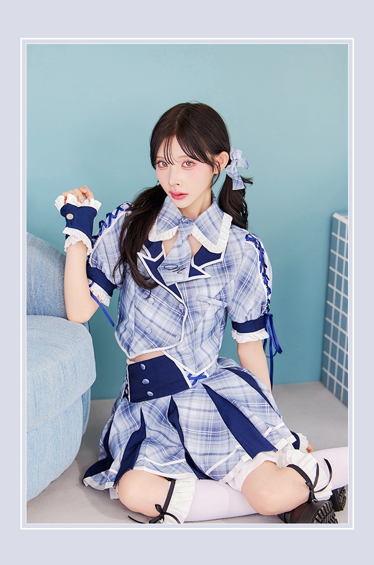 【即日発送】キャンディチェックアイドルブレザー《ハロウィンコスプレ8点セット》【Malymoon/マリームーン】【CS25115】