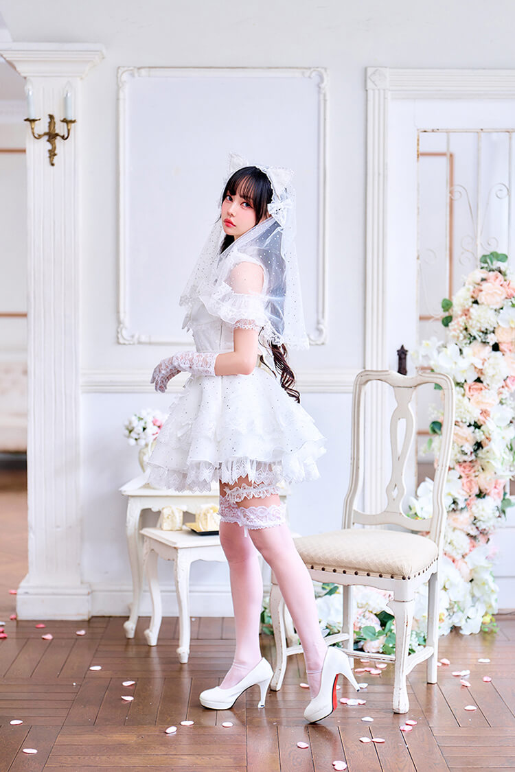 【予約-6月中旬頃より順次発送予定】【中村里砂着用】ブライドクチュールキャットドレス《オリジナルコスプレ11点セット》【Malymoon/マリームーン】【CS26047】