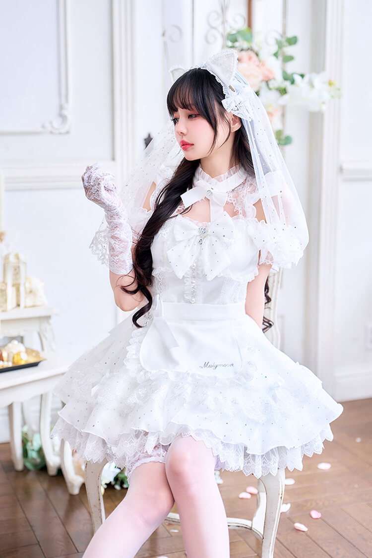 【予約-6月中旬頃より順次発送予定】【中村里砂着用】ブライドクチュールキャットドレス《オリジナルコスプレ11点セット》【Malymoon/マリームーン】【CS26047】