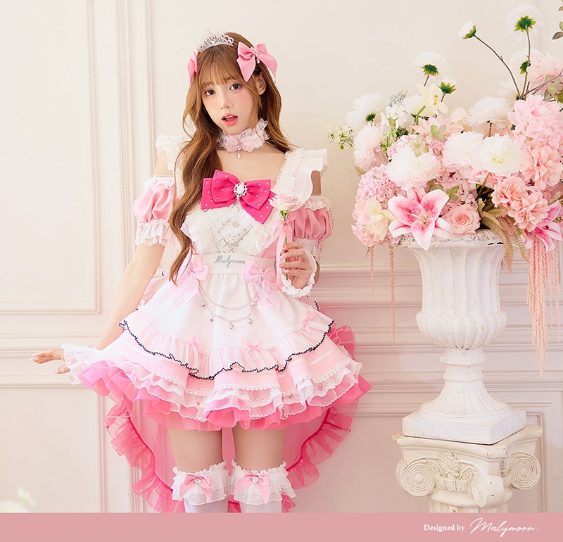 【予約-10月10日頃より順次発送予定】【沖縄コレクション着用】フェアリーテールプリエドレス《ハロウィンコスプレ12点セット》【Malymoon/マリームーン】【CS26107】