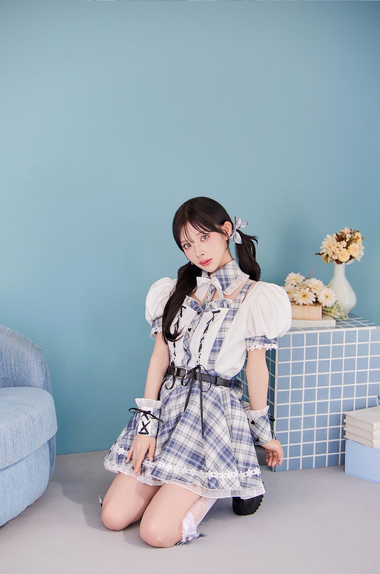 【即日発送】フルールラインドーリースクールガール《ハロウィンコスプレ9点セット》【Malymoon/マリームーン】【CS25116】