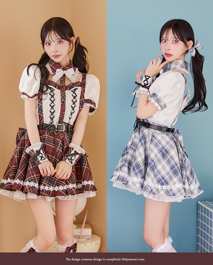 【即日発送】フルールラインドーリースクールガール《ハロウィンコスプレ9点セット》【Malymoon/マリームーン】【CS25116】