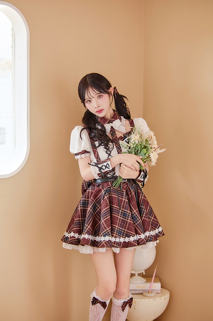 【即日発送】フルールラインドーリースクールガール《ハロウィンコスプレ9点セット》【Malymoon/マリームーン】【CS25116】