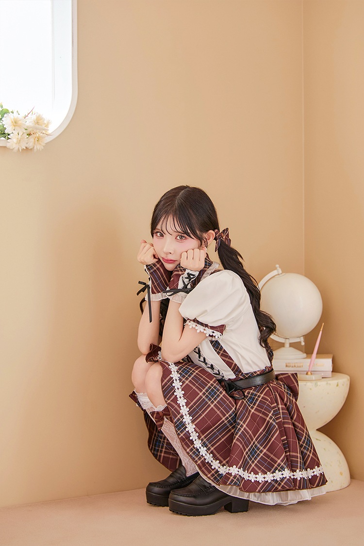 【即日発送】フルールラインドーリースクールガール《ハロウィンコスプレ9点セット》【Malymoon/マリームーン】【CS25116】