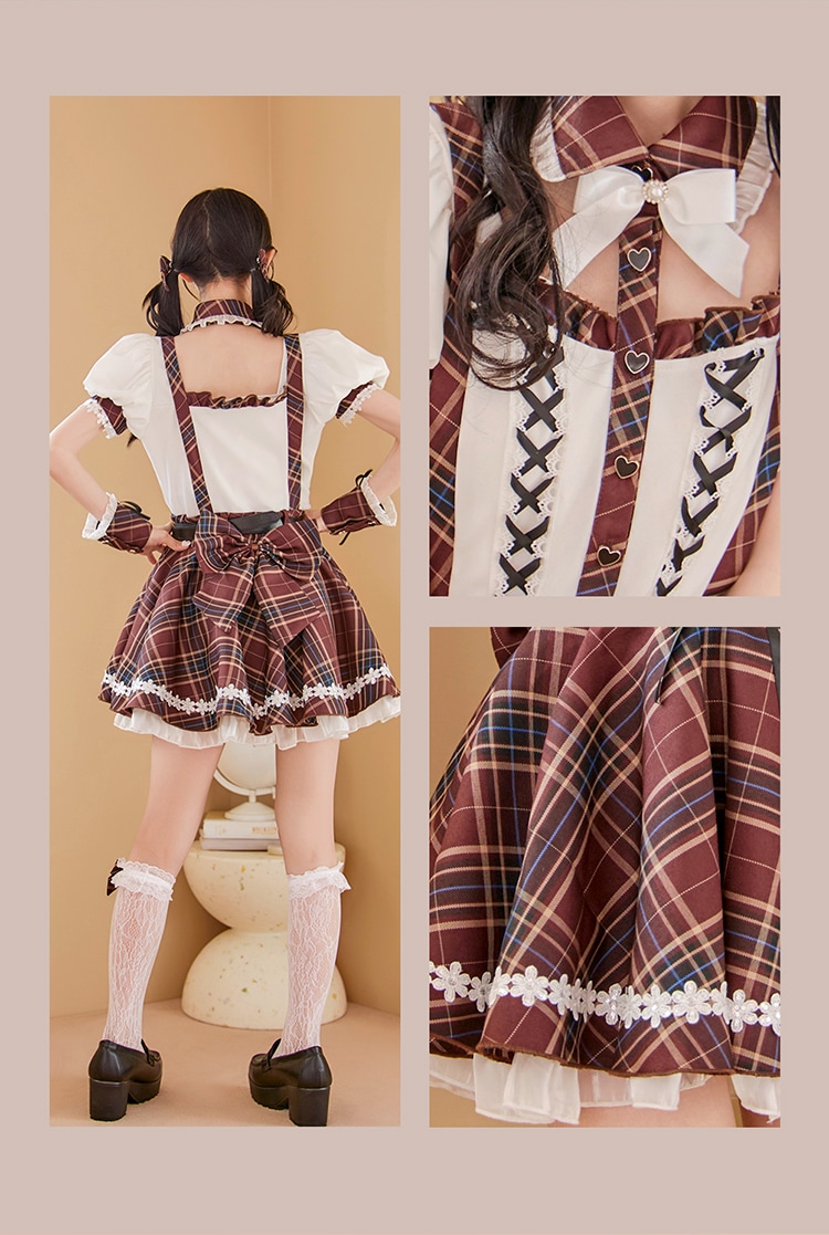 【即日発送】フルールラインドーリースクールガール《ハロウィンコスプレ9点セット》【Malymoon/マリームーン】【CS25116】