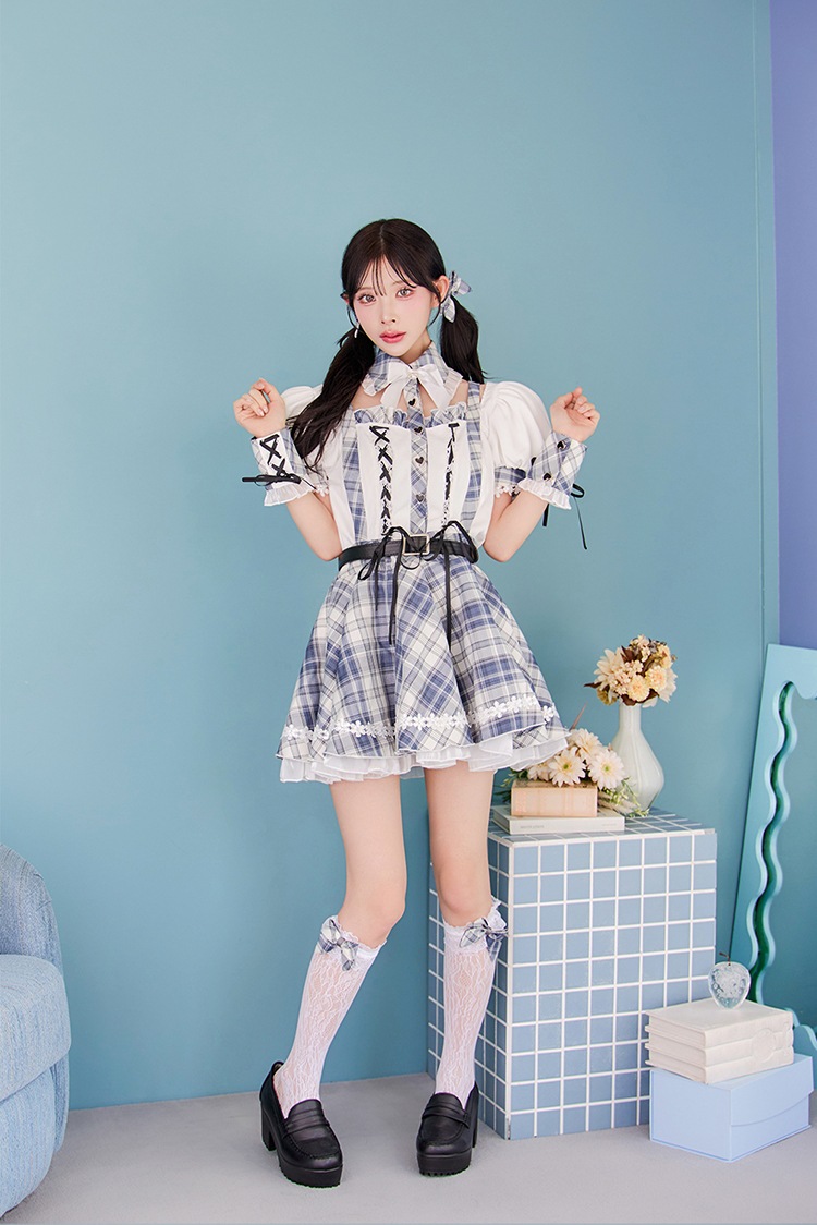 【即日発送】フルールラインドーリースクールガール《ハロウィンコスプレ9点セット》【Malymoon/マリームーン】【CS25116】