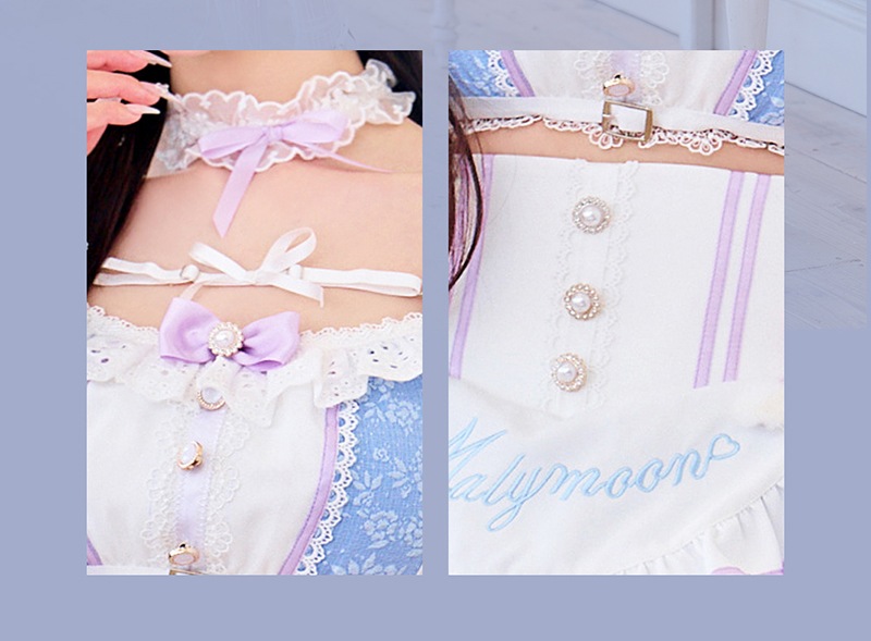 【予約-5月上旬頃より順次発送予定】【中村里砂着用】フルーティーガーデンメイド《オリジナルコスプレ10点セット》【Malymoon/マリームーン】【CS25185-2】