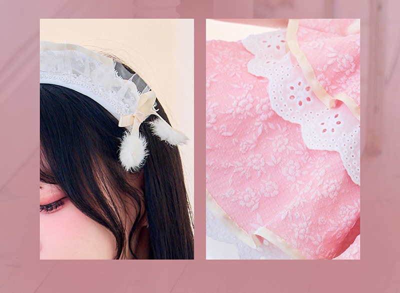 【予約-5月上旬頃より順次発送予定】【中村里砂着用】フルーティーガーデンメイド《オリジナルコスプレ10点セット》【Malymoon/マリームーン】【CS25185-2】