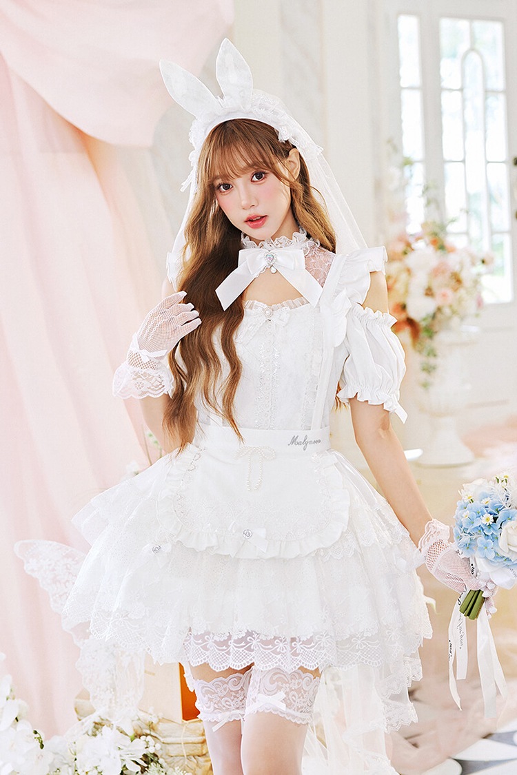 SMサイズは予約】シャンデリアバニーブライド《オリジナルコスプレ12点