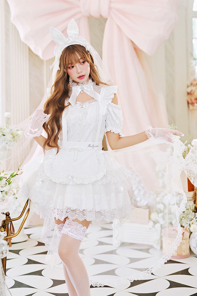 【SMサイズは予約】シャンデリアバニーブライド《オリジナルコスプレ12点セット》【Malymoon/マリームーン】【CS26048】