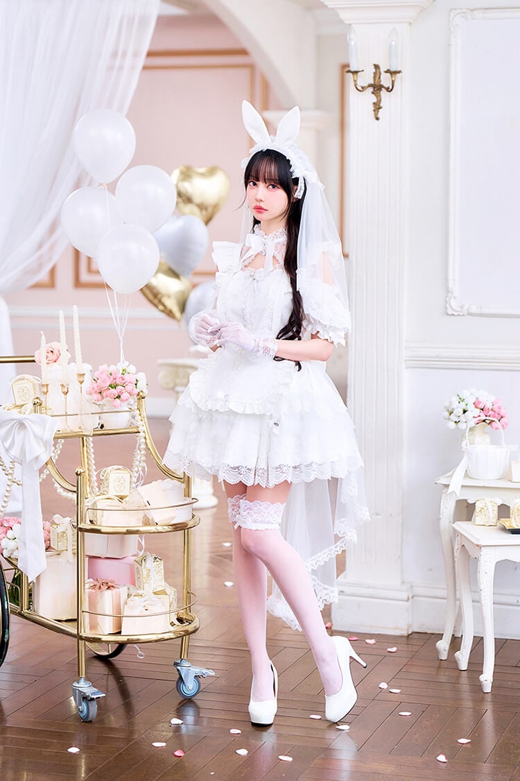 【予約-6月中旬頃より順次発送予定】【中村里砂着用】シャンデリアバニーブライド《オリジナルコスプレ10点セット》【Malymoon/マリームーン】【CS26048】