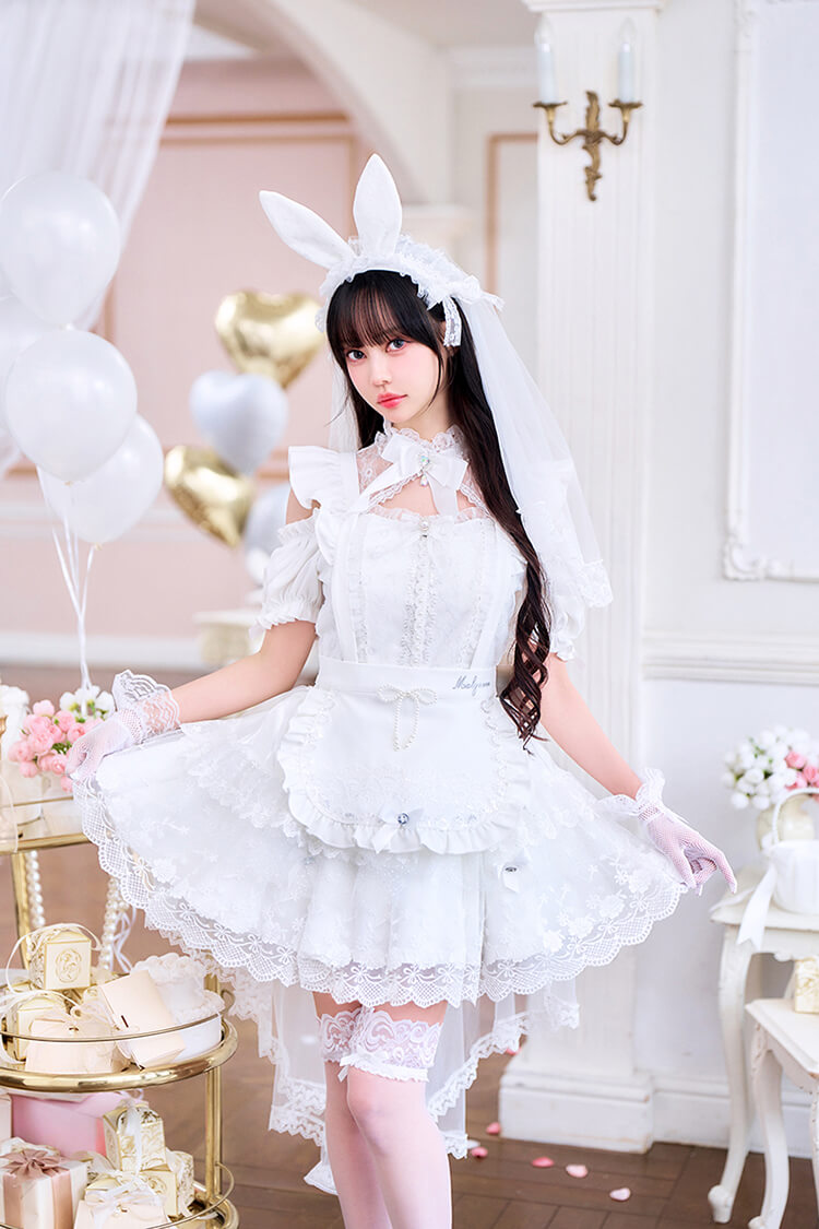 【予約-6月中旬頃より順次発送予定】【中村里砂着用】シャンデリアバニーブライド《オリジナルコスプレ10点セット》【Malymoon/マリームーン】【CS26048】