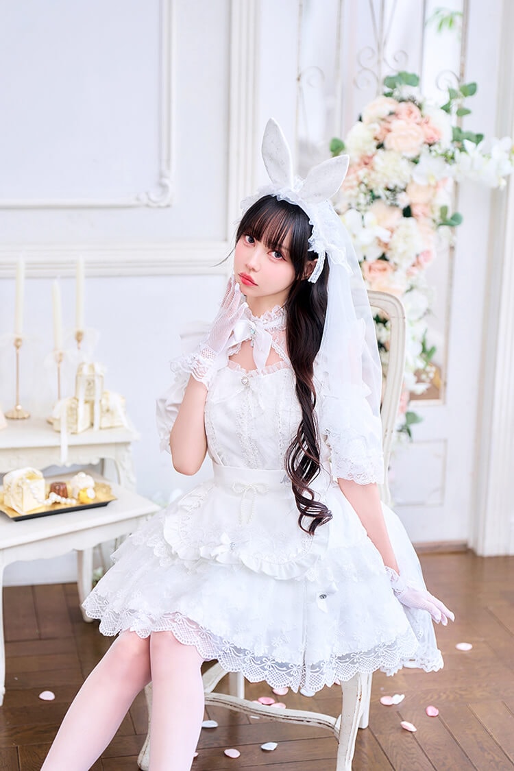 【予約-6月中旬頃より順次発送予定】【中村里砂着用】シャンデリアバニーブライド《オリジナルコスプレ10点セット》【Malymoon/マリームーン】【CS26048】