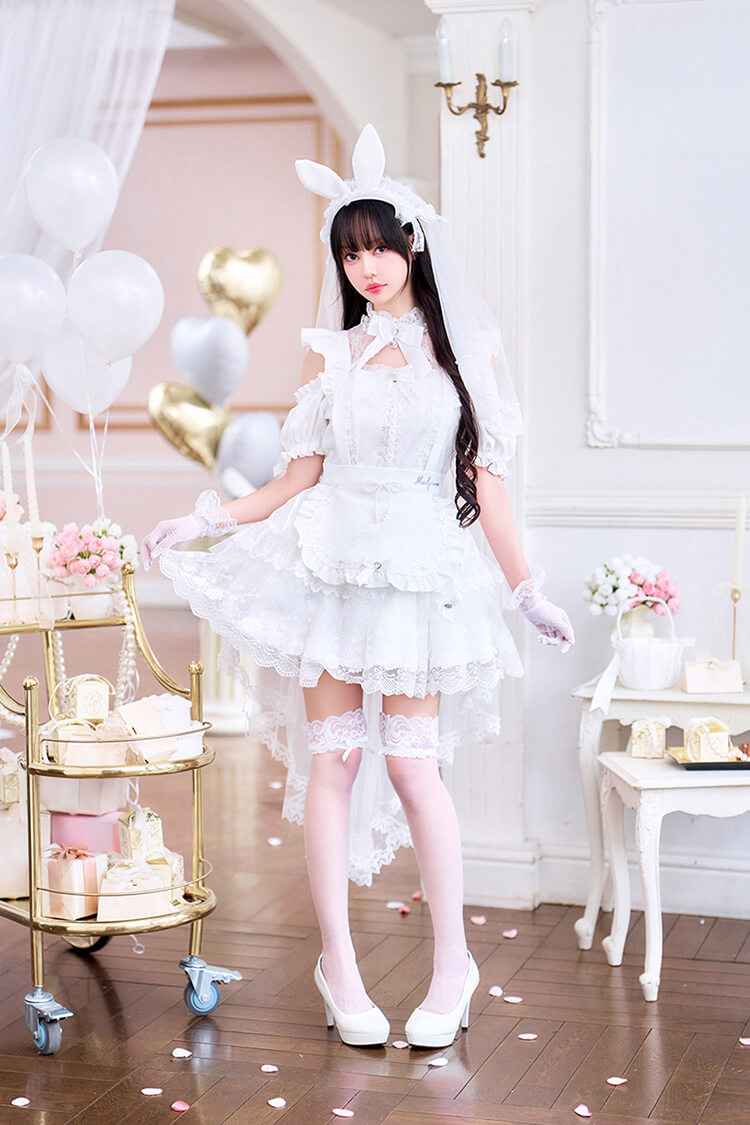【予約-6月中旬頃より順次発送予定】【中村里砂着用】シャンデリアバニーブライド《オリジナルコスプレ10点セット》【Malymoon/マリームーン】【CS26048】