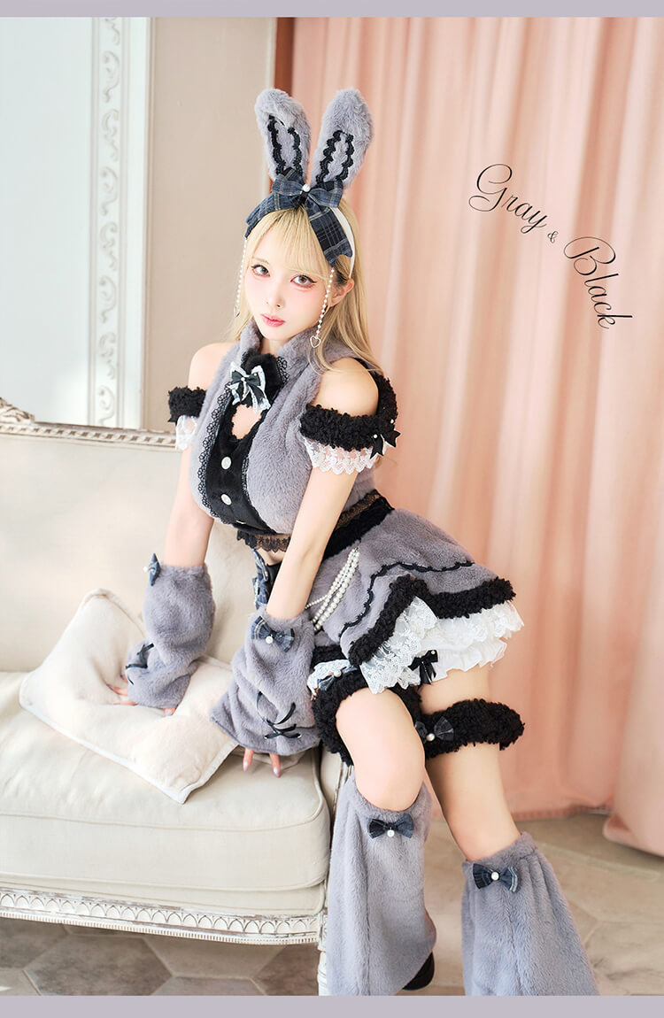 【即日発送】ベイビーハートボアバニー《ハロウィンコスプレ15点セット》【Malymoon/マリームーン】【CS26074-2】