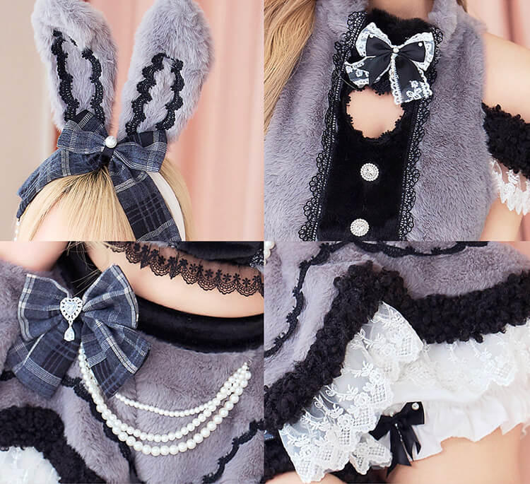【即日発送】ベイビーハートボアバニー《ハロウィンコスプレ15点セット》【Malymoon/マリームーン】【CS26074-2】