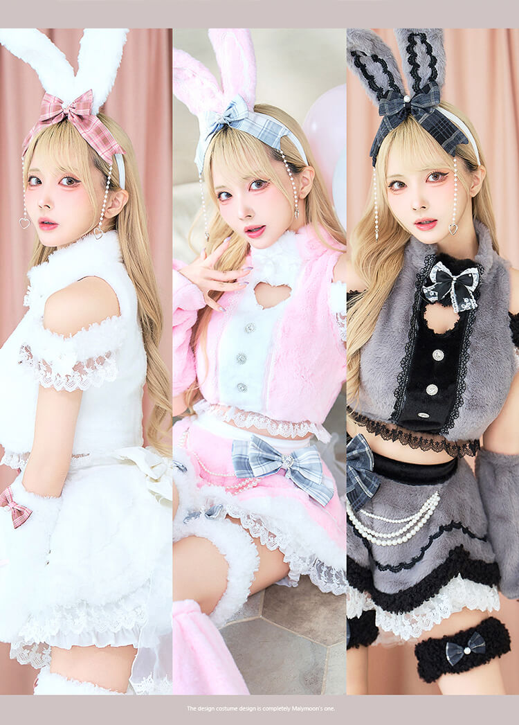 【即日発送】ベイビーハートボアバニー《ハロウィンコスプレ15点セット》【Malymoon/マリームーン】【CS26074-2】